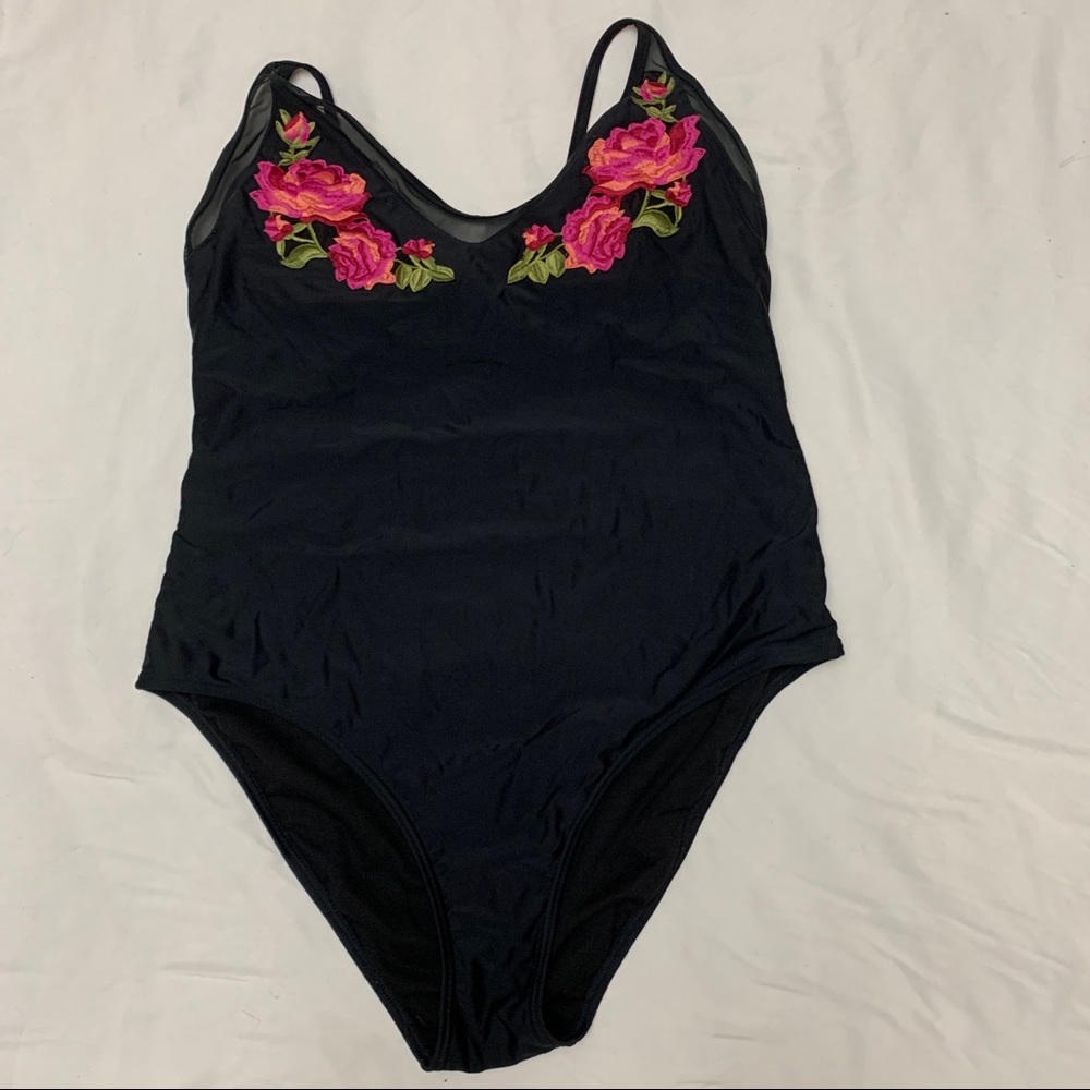 Women's embroidered swimsuit
